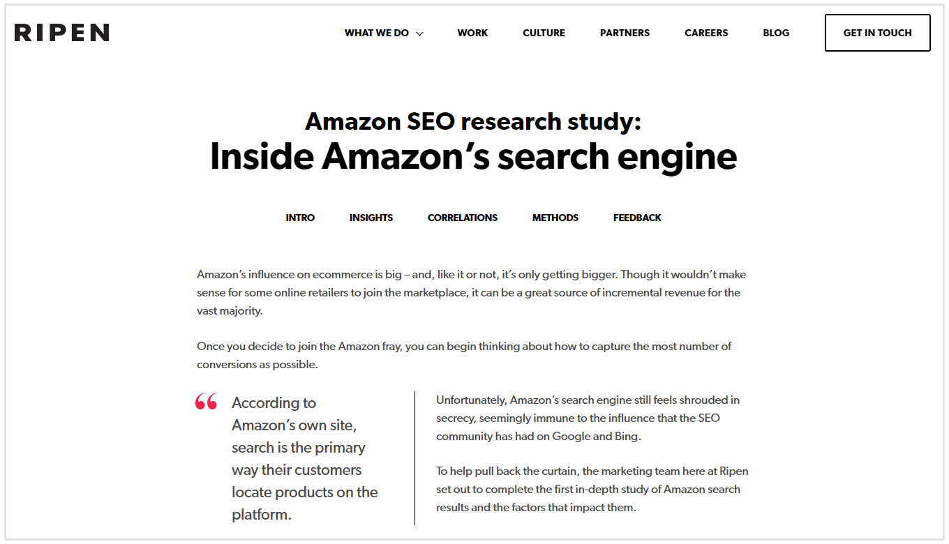 olgunlaşmış amazon seo raporu